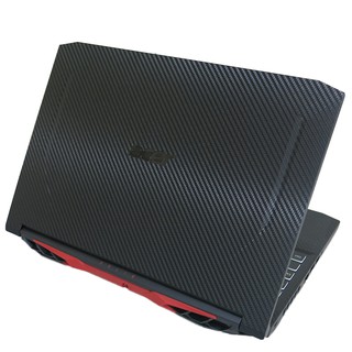 【Ezstick】ACER Nitro5 AN515-44 黑色卡夢紋機身貼 (含上蓋+鍵盤週圍貼) DIY包膜
