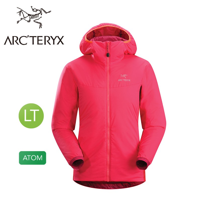 【ARC’TERYX 始祖鳥 Atom LT Hoody 女 桃紅鬱金香 化纖保暖外套】 14660/化纖外套/悠遊山水