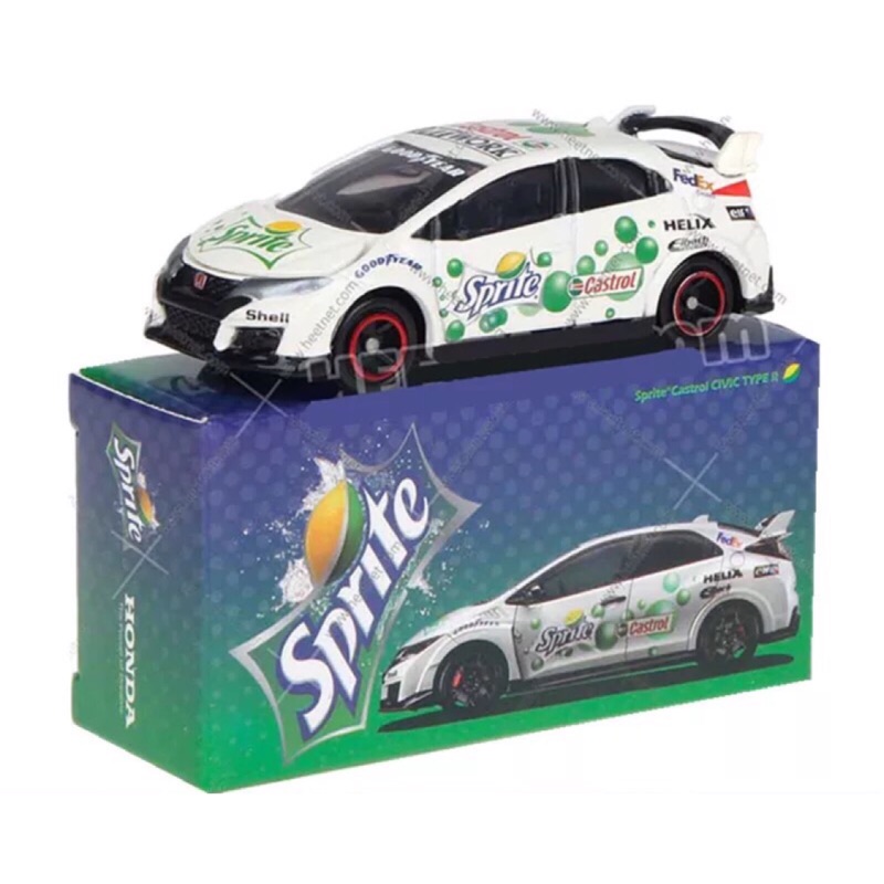 Tomy Tomica Honda Civic Type R Sprite雪碧特殊式樣 二改 付膠盒