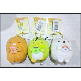 [JERRICK的賣場] - (夾娃娃機戰利品) 絨毛玩具 角落小夥伴 角落生物 絨毛坐姿抱咖啡款 3英吋