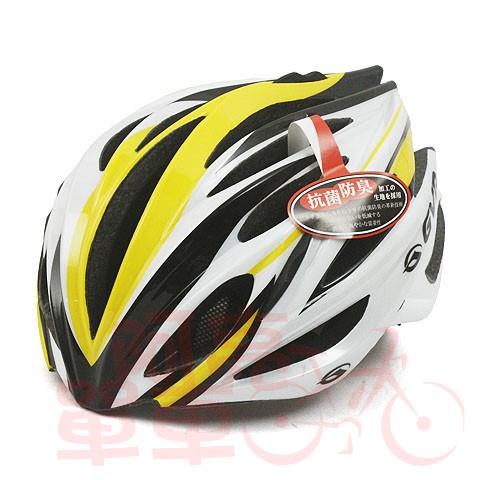 【阿亮單車】GVR 自行車運動安全帽(G101)，Crystal水晶系列，黃色《C77-181-Y》