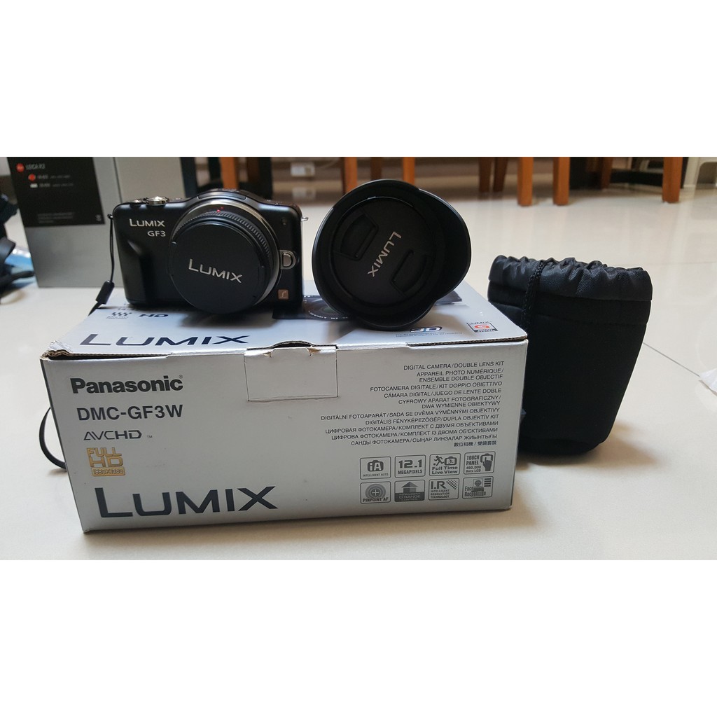 Panasonic 國際牌 DMC-GF3W LUMIX 數位單眼相機 定焦+變焦鏡組