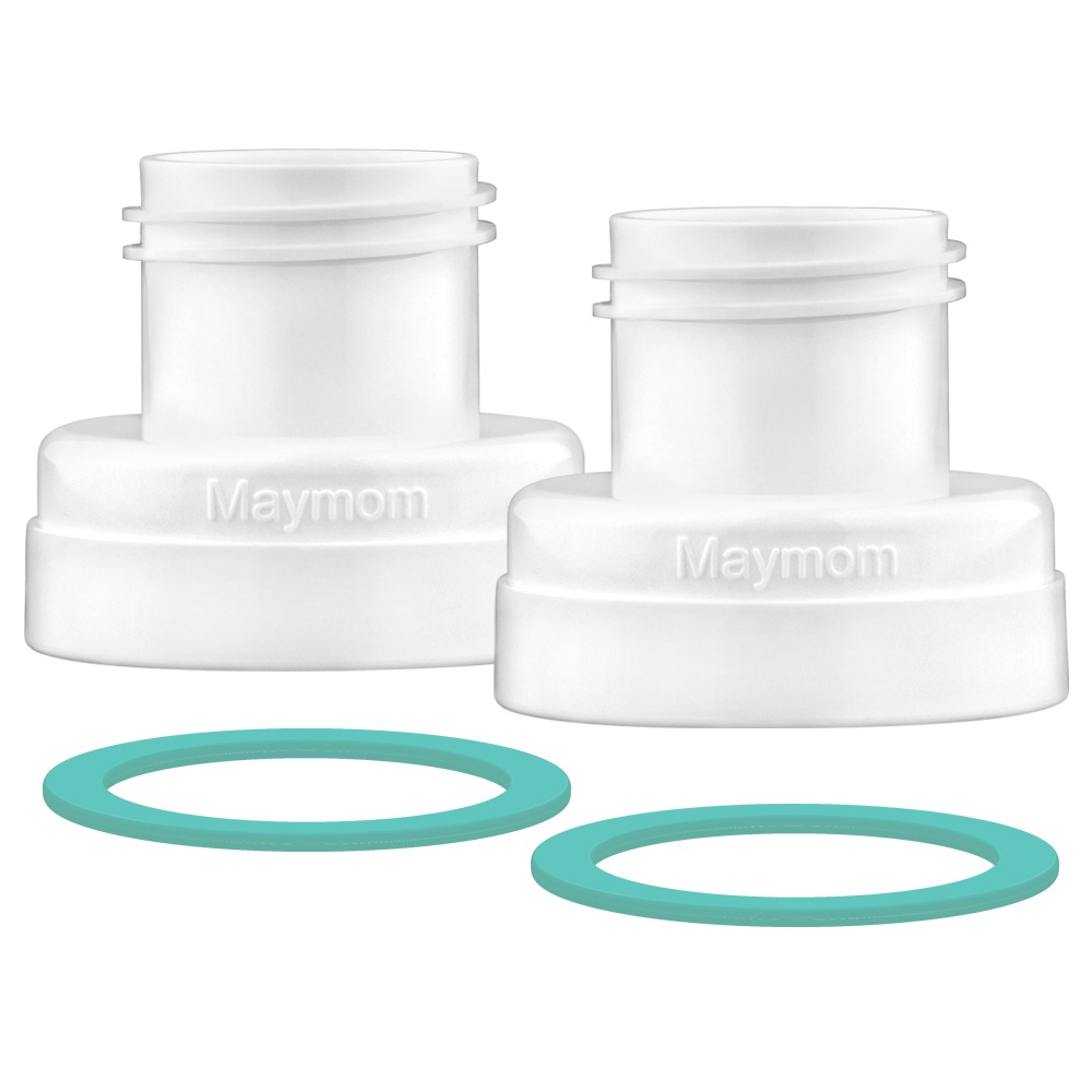 Maymom 寬口奶瓶轉接環2入組（美德樂Flex系列喇叭罩轉歐規寬口奶瓶）