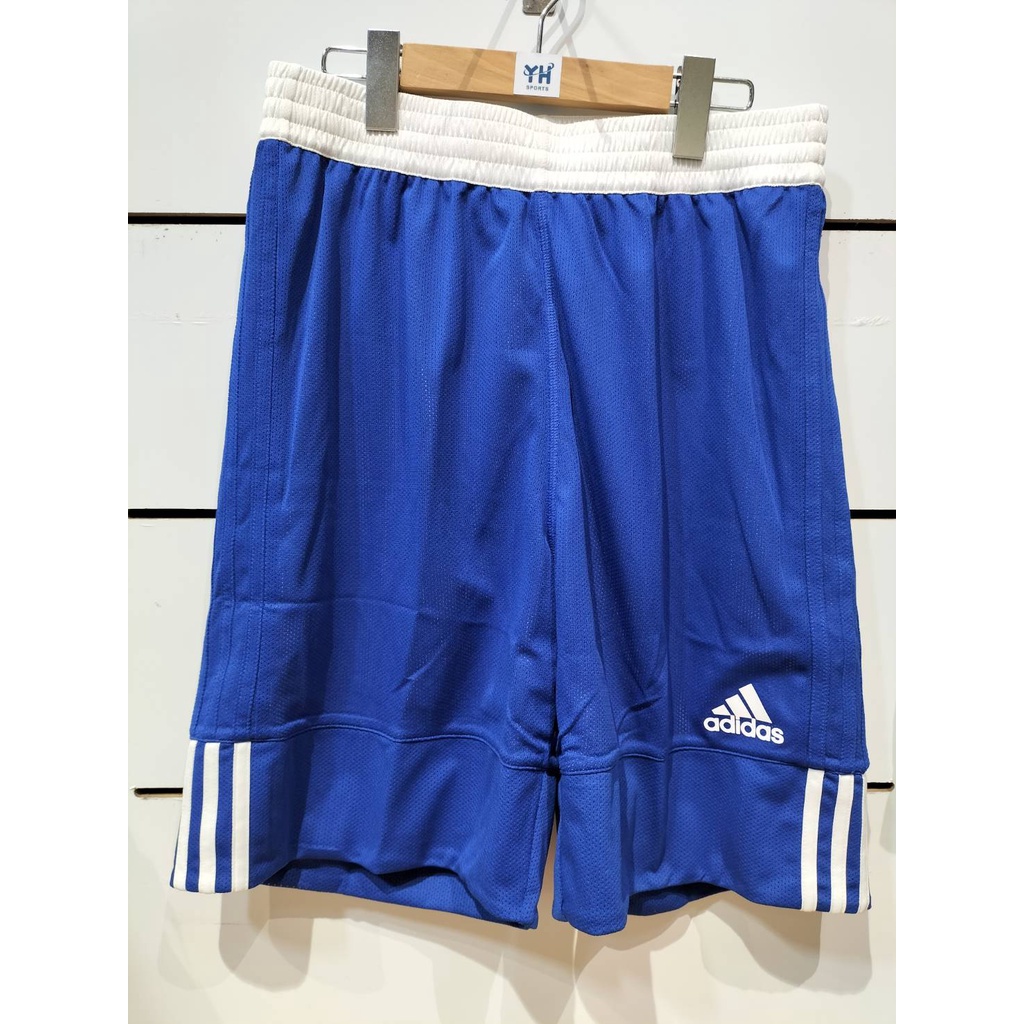 Adidas - 3G Spee REV SHR男款籃球短褲 運動 透氣 舒適 訓練 雙面穿 藍色 - DY6601