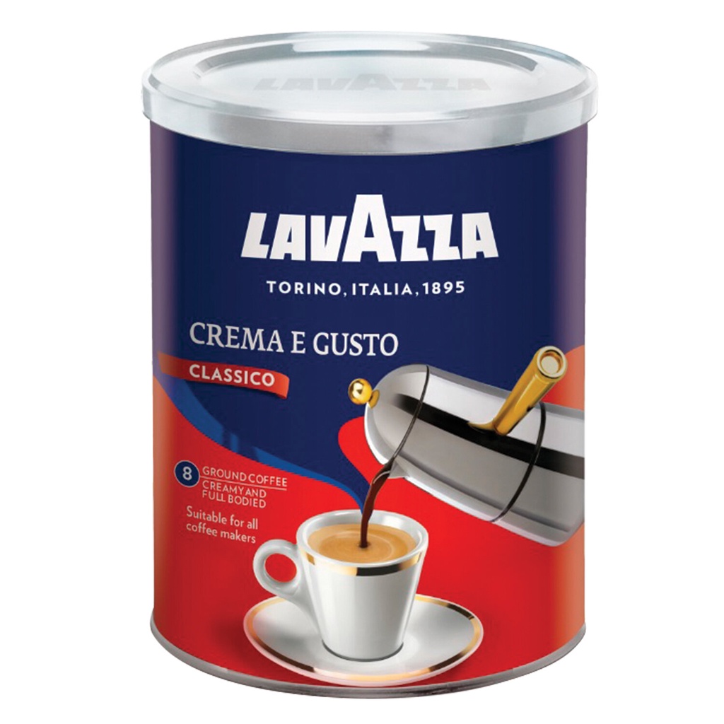 【LAVAZZA】經典Crema e Gusto咖啡粉250ge 罐裝 效期至2022.07.30.