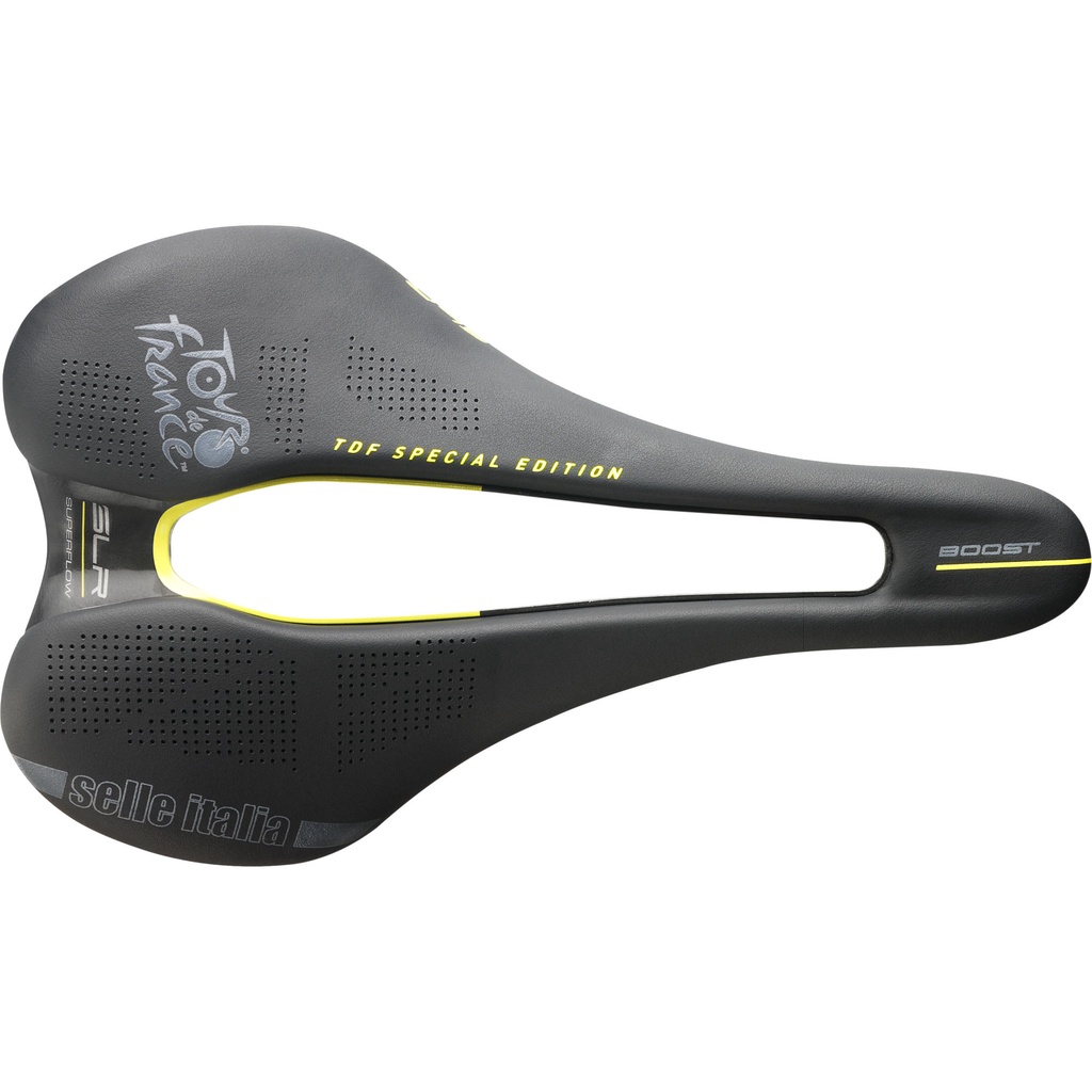 [曾都督] 義大利 Selle Italia SLR Boost TM Superflow 短版錳弓座墊--環法紀念版