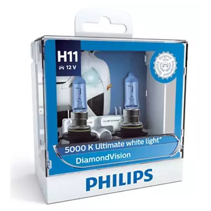 PHILIPS飛利浦12V H1 H3 H4 H7 H11 HB3 HB4 9005 9006DV 藍鑚之光5000K