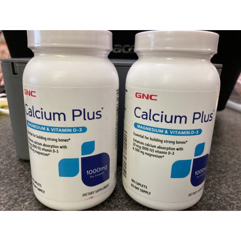健安喜 美國GNC calcium plus 檸檬酸鈣+鎂+D3 180顆 鈣片 全新品 孕婦 即期出清