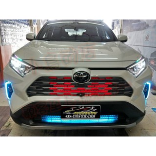 【小鳥的店】2020 5代 五代 RAV4 氣霸燈 爆亮 3528晶體 臺製 客製化 防水完工價 上紅下冰藍 改裝