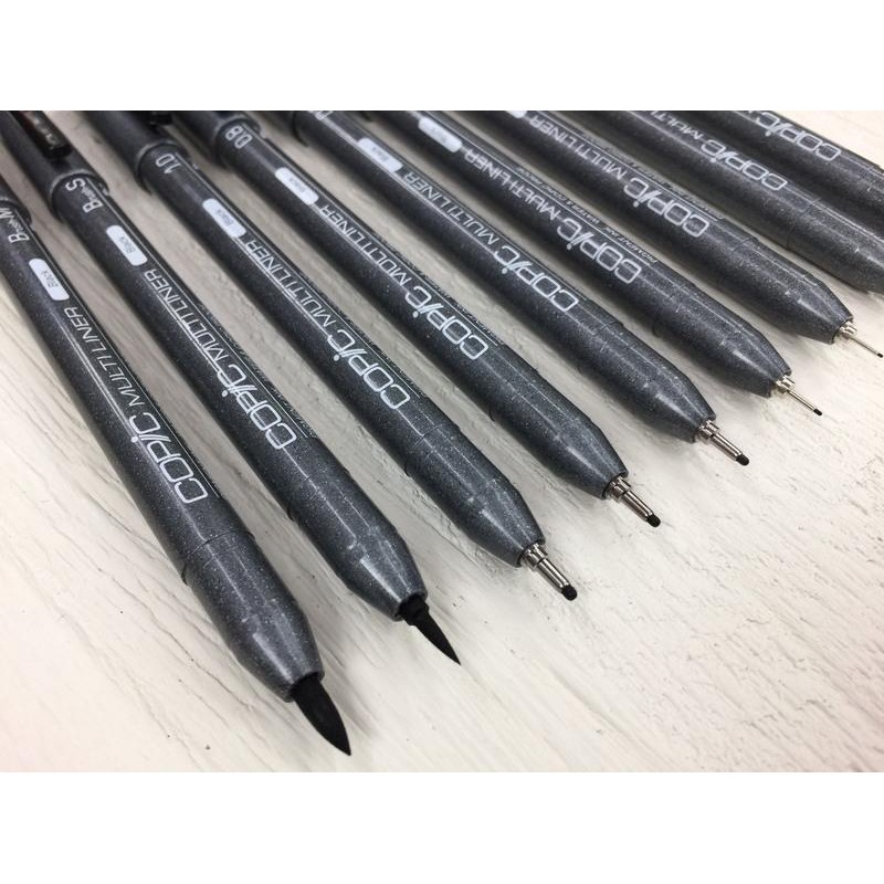 藝城美術 日本copic Multiliner 黑色代針筆鋼彈模型勾線筆極細單支販售 蝦皮購物