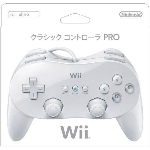Wii原廠 PRO 傳統手把 搖桿 白色 原廠全新品