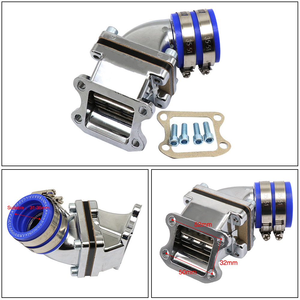 Nuoliautoshop 摩托車化油器接頭進氣管適用於本田 DIO50 AF17、DIO50 AF18、DIO50 A