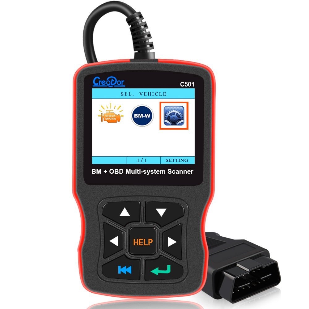 Creator C501 OBD 2 汽車診斷適用於 BMW e46 e39 e90 e60 代碼閱讀器掃描儀 AC E
