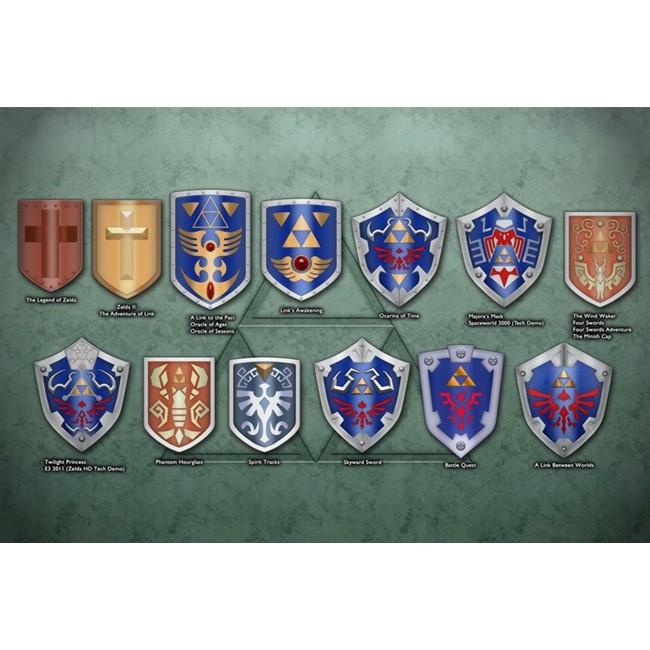 薩爾達傳說曠野之息林克精緻款海利亞盾遊戲造型盾牌 Cos裝備道具可來圖訂做武器裝扮收藏玩具優惠免訂
