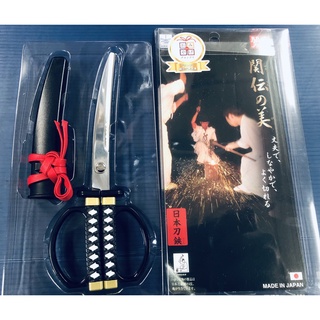 日本NIKKEN蜻蜓 日本武士造型剪刀 黑色-剪刀"西滿鐵店舖"特選