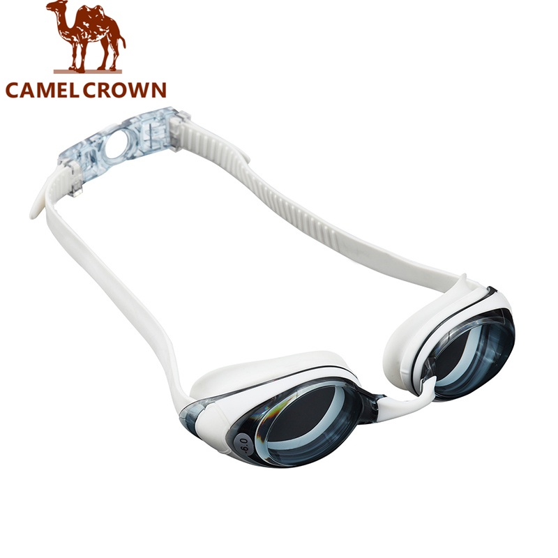 CAMEL CROWN駱駝 泳鏡 高清平光防水防霧泳鏡 男女士潛水鏡 遊泳裝備