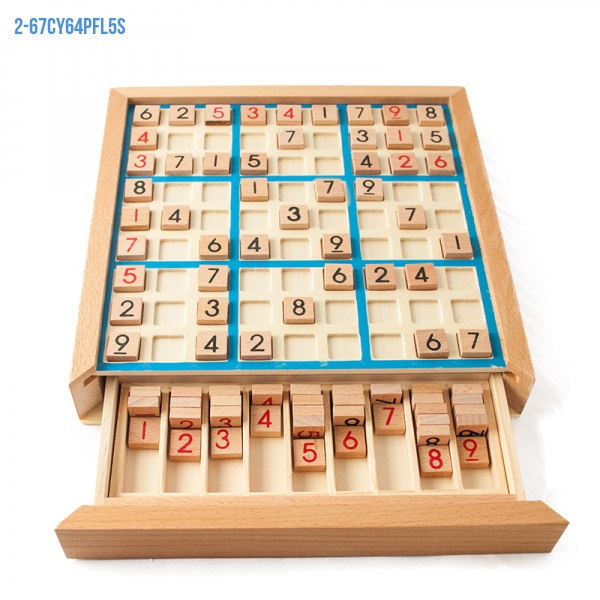 新款兒童木製數獨九宮格遊戲棋國小生益智桌遊邏輯思維訓練教具帶答題