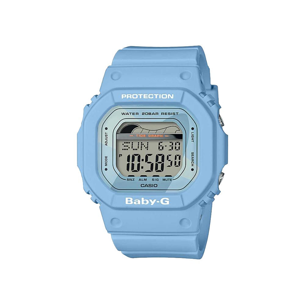 CASIO  BABY-G BLX-560-2D 衝浪繽紛電子女錶 樹脂錶帶 珍珠藍錶面 BLX-560 國隆手錶專賣店