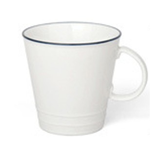 原點居家 簡約藍線 馬克杯 咖啡杯 創意北歐風 陶瓷杯 辦公室個性磁杯 家用陶瓷 350ml