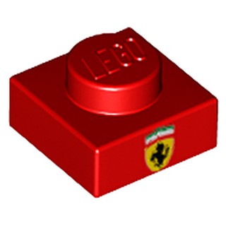 LEGO 樂高 紅色 1X1 平板 側邊 印刷 法拉利 3024pb013 75890 76895