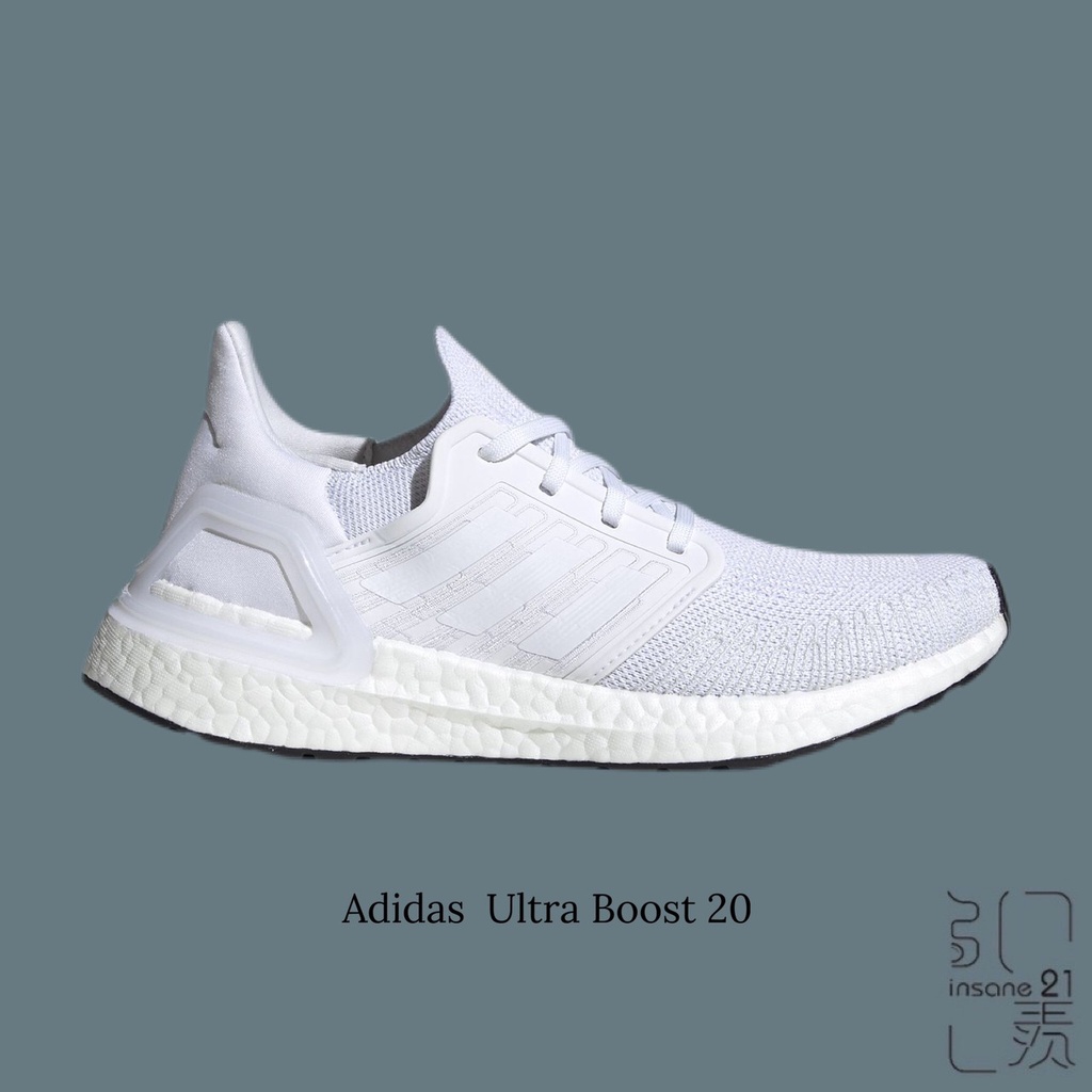 ADIDAS ULTRA BOOST UB 20 全白 白魂 女款 運動 休閒 EG0713【Insane-21】