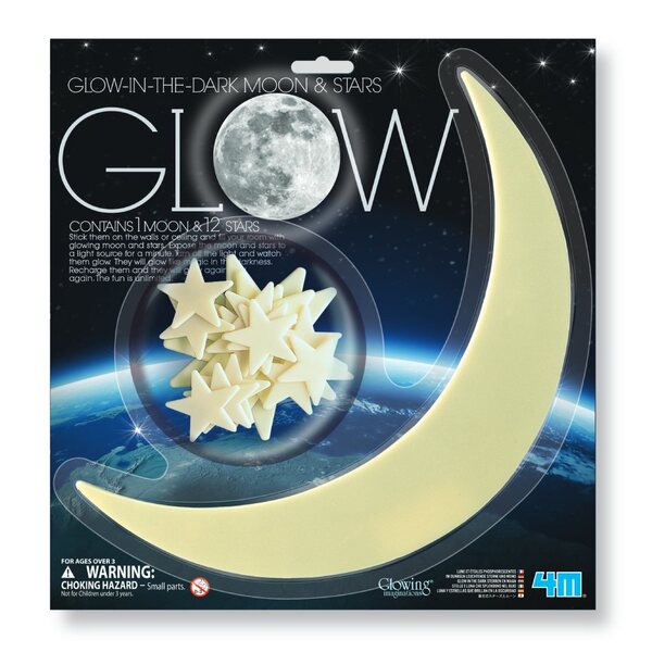 【4M】月亮星星貼片 (大) Glow Moon (L)