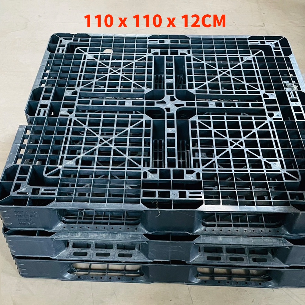 【現貨、二手】韓國製 塑膠棧板 110*110*12 堆貨棧板 疊貨棧版 田字型棧板
