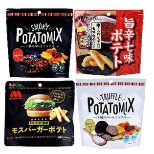 大賀屋 日本製 摩斯漢堡 薯條 Mos 炭烤牛排 七味粉 馬鈴薯照燒漢堡味 松露 鹽味 馬鈴薯 薯條 J00051371