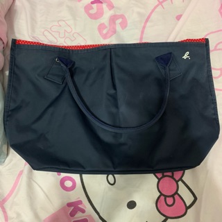二手 Agnes b VOYAGE 點點內裡水餃包