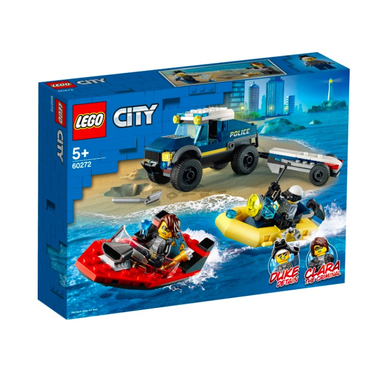 『現貨』LEGO 60272	City-特警船隻運輸組   盒組     【蛋樂寶】