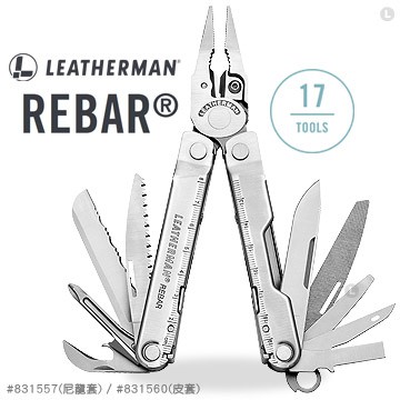 "台南工具好事多" 公司貨 Leatherman Rebar 工具鉗 (831557尼龍套/831560皮套)
