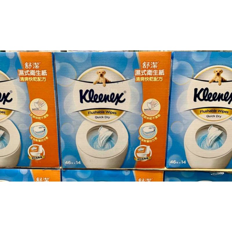 KLEENEX 舒潔濕式衛生紙46抽14入