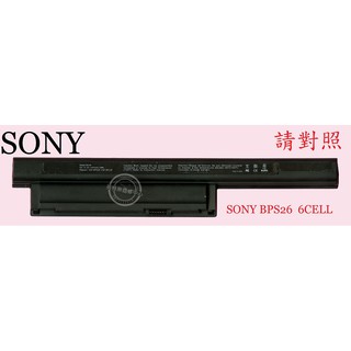 SONY 索尼 VAIO VPCEG18FW EG EH VGP-BPS26 VGP-BPL26 筆電電池 BPS26