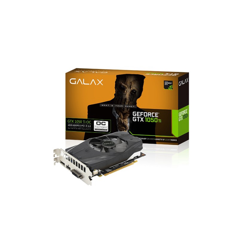 顯卡,vga Galax GTX 1050Ti OC 4Gb DDR5 (NVIDIA Geforce / 4Gb /