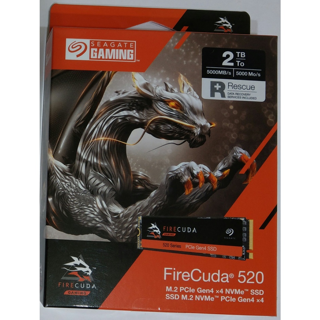 (全新未拆 保固中) 希捷 Seagate SSD FireCuda 520 M.2 2TB PCIE gen4
