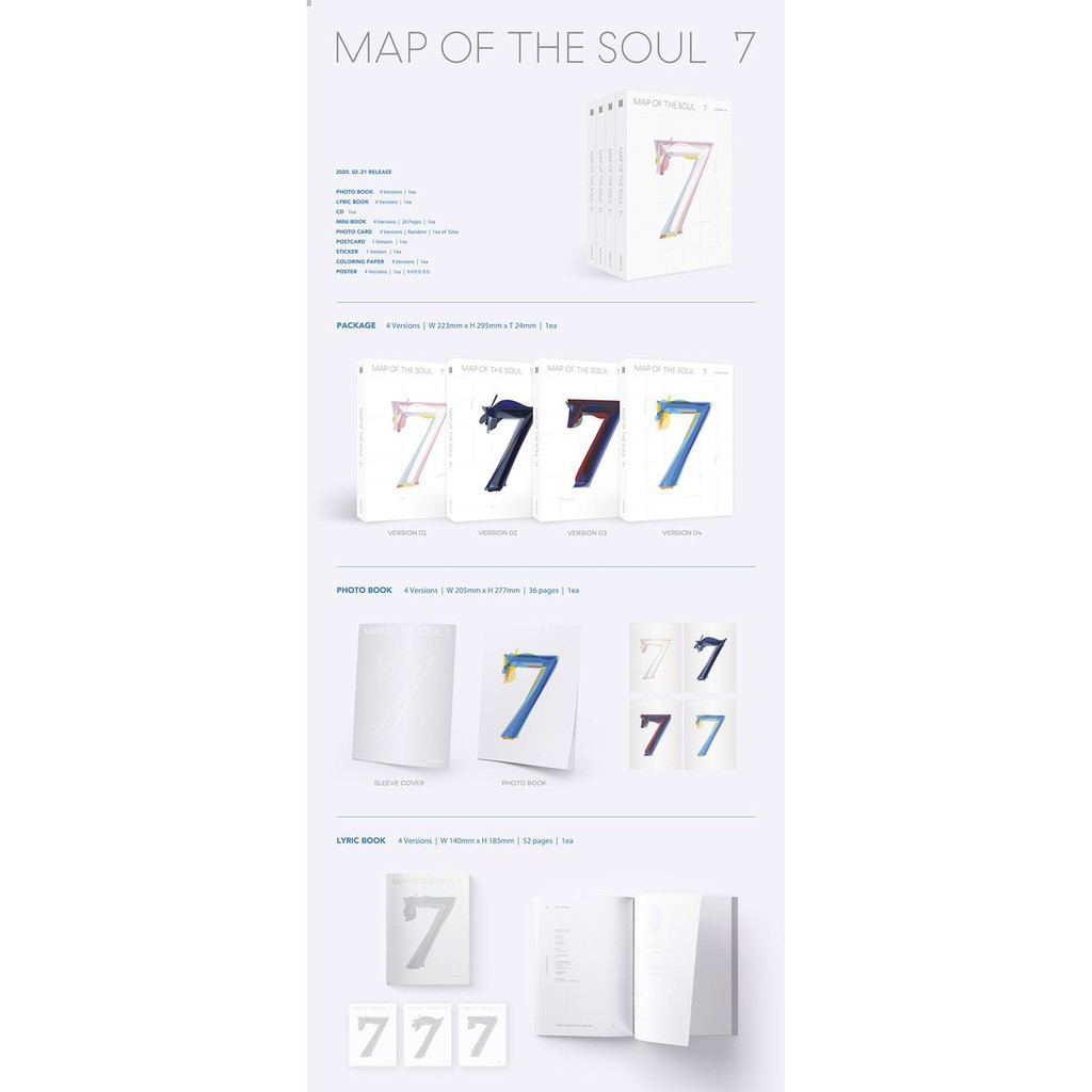 【已拆封未使用】BTS MAP OF THE SOUL : 7 專輯 現貨 官方 Version 1 南俊 碩珍