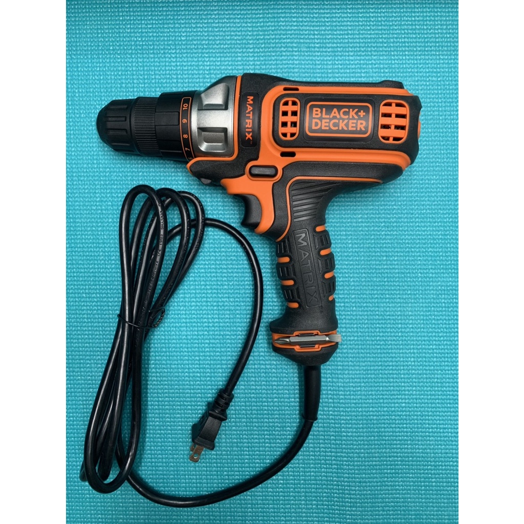 "台中工具老爹" BLACK+DECKER 百得 Matrix 4 Amp 3/8 in.電鑽 (BDEDMT)