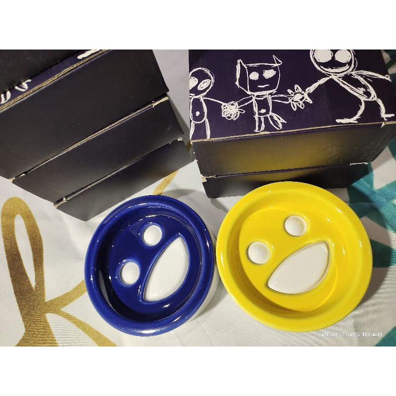 a la sha 阿財肥皂盤 肥皂盒 藍色&amp;黃色～現貨