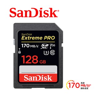 SanDisk Extreme Pro SDXC UHS-I(V30) 128GB 記憶卡(公司貨) 200MB/s