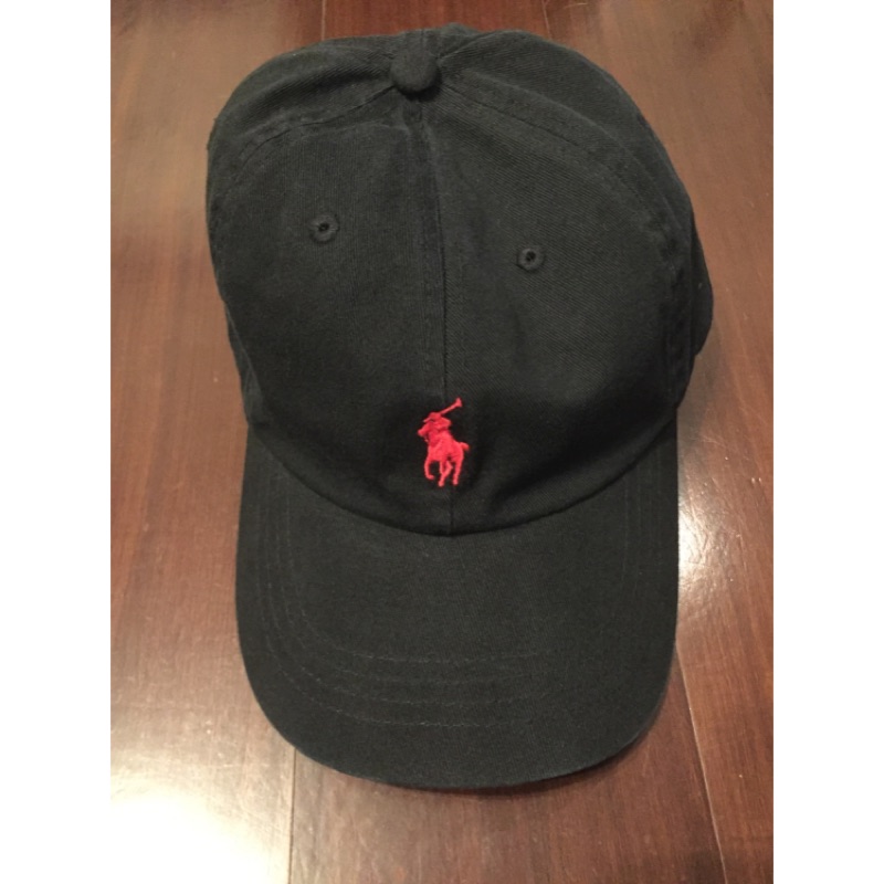 全新正品Polo Ralph Lauren Cap 復古老帽 黑色紅馬