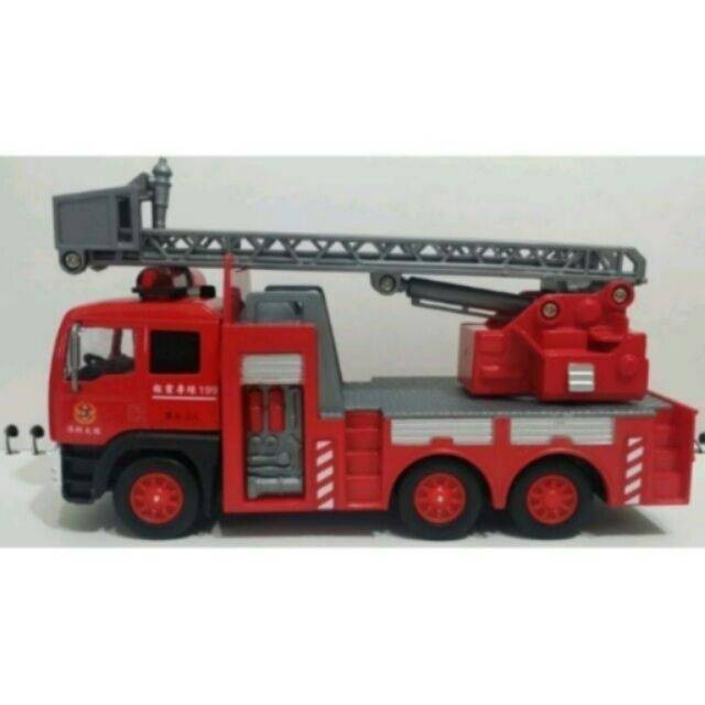 🌞EAPAO🌞仿真合金模型車-CT-791消防大隊雲梯消防車-合金玩具車-迴力合金車玩具-ST安全玩具
