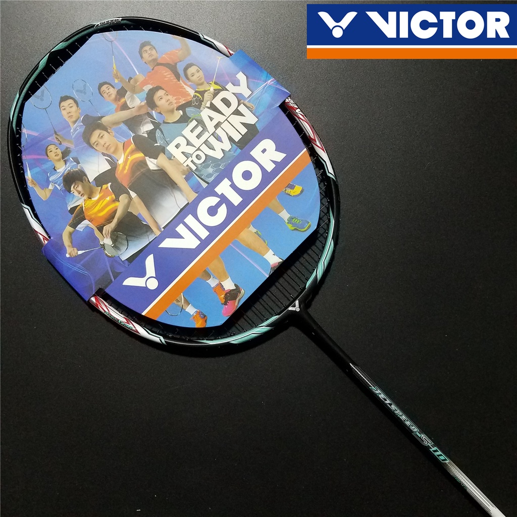 Victor 碳羽毛球拍 JS10, 帶弦和抓地力