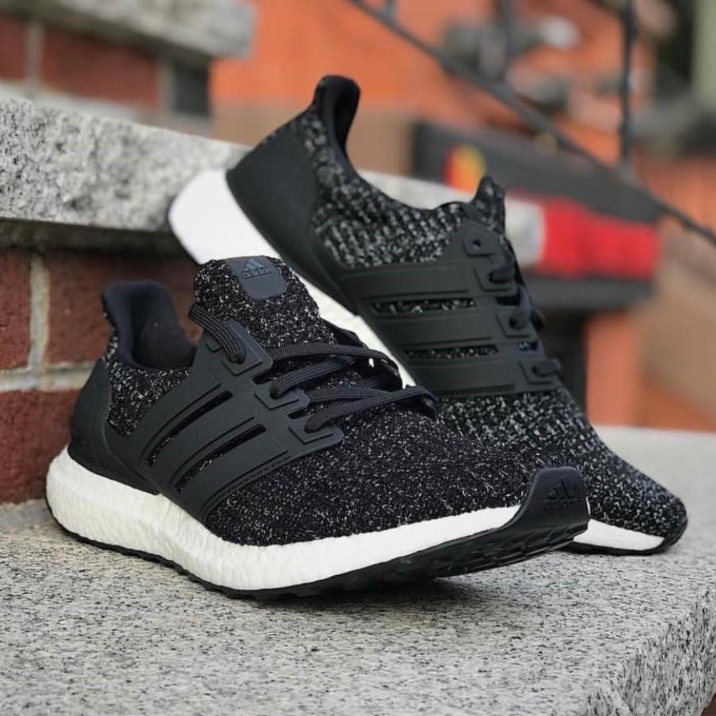 adidas ultra boost black white speckle