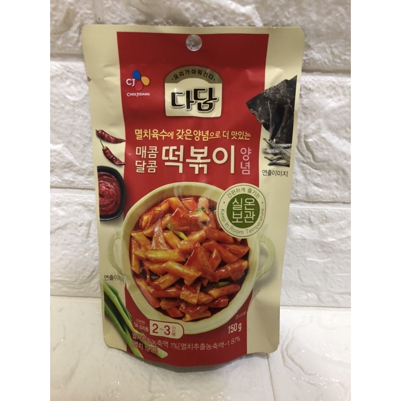 韓國 CJ BEKSUL 調理醬150g 辣炒年糕調理醬 韓式辣炒年糕醬