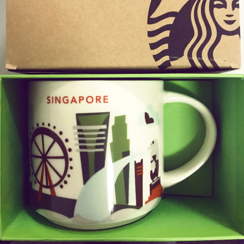 [全新+免運] 有盒 星巴克 城市杯(大)  新加坡