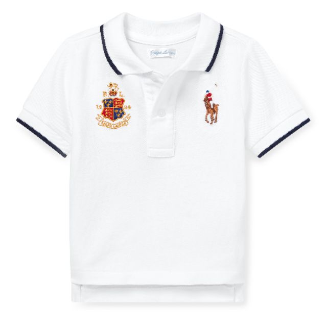 Ralph Lauren 男寶寶白色大馬Polo 衫