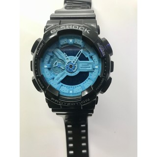 正版Casio G-shock卡西歐手錶 黑 冰河藍