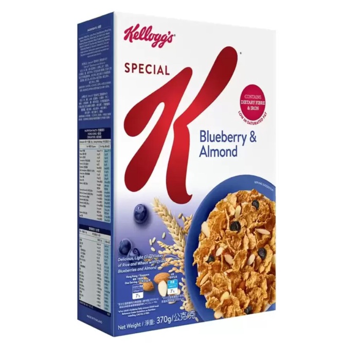 370公克，好市多 家樂氏 藍莓杏仁麥米片 麥片 早餐麥片 穀片 Kellogg’s Special K 藍莓乾 大盒
