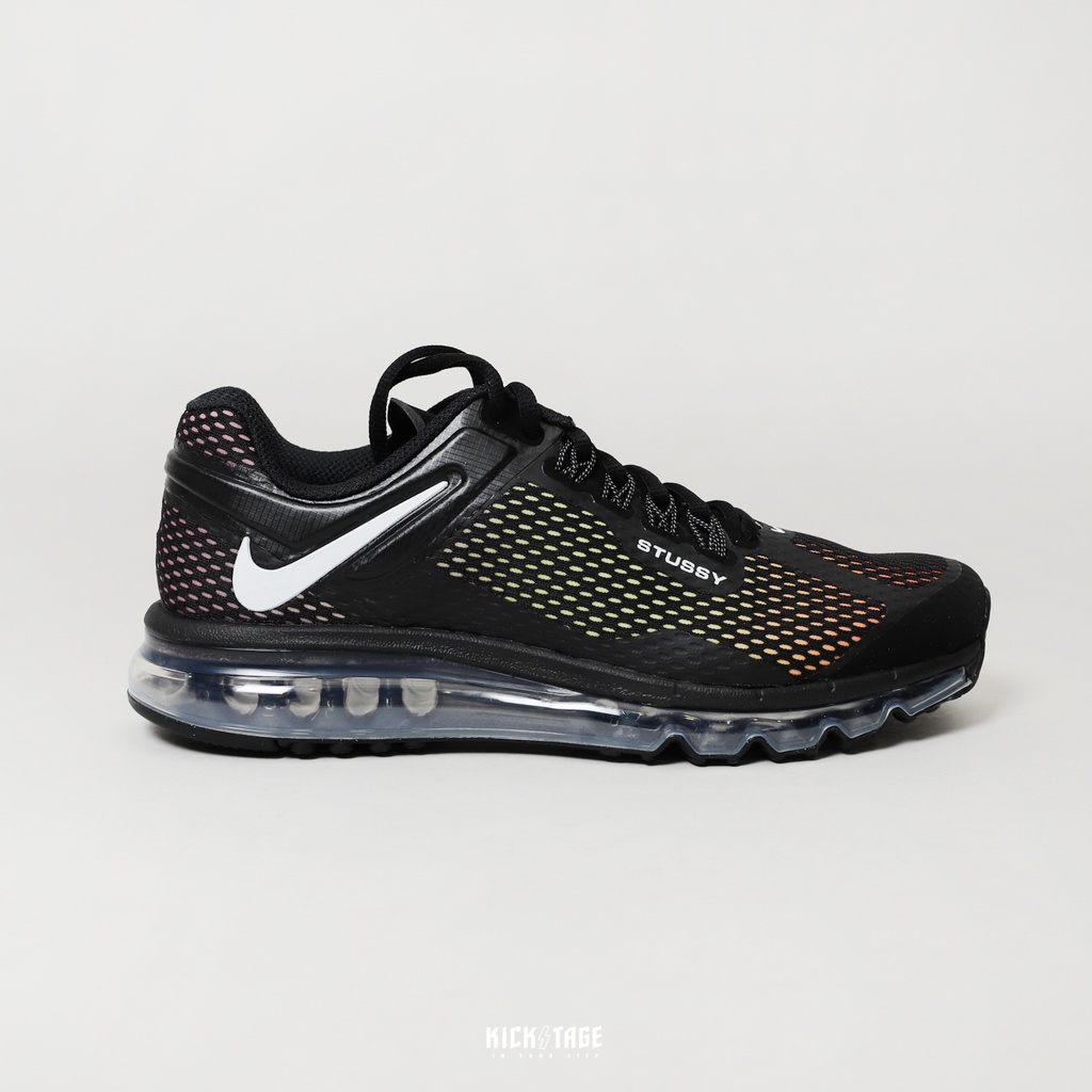 STUSSY x NIKE AIR MAX 2013 黑色 黑彩虹 倒勾 氣墊 跑鞋 男鞋【DO2461-001】