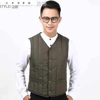 【現貨】保暖背心馬甲✵▤✘男士羽絨棉馬甲秋冬新款百搭休閑男中老年馬甲背心羽絨背心棉衣柒度愛運動